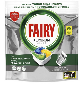 Fairy Platinum Plus Zitronen-Kapseln 17 Stück.
