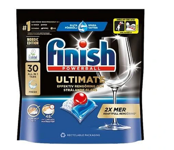 Finish Powerball Ultimate All in 1 Tabs Geschirrspülerkapseln 30 Stück