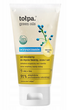 TOŁPA Green Oils Cleansing Micellar Gel für Gesicht, Augen und Mund beruhigt Reizungen 150 ml