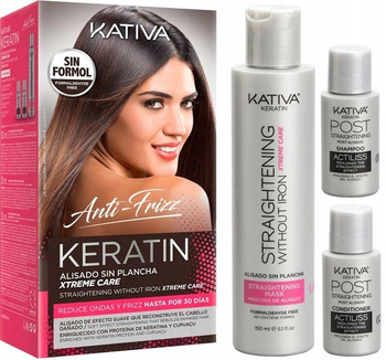 Kativa Keratin Xtreme Pflegeset (rotes Set)