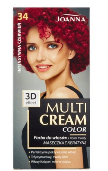 Joanna Multi Cream Color Haarfärbemittel Intensives Rot 34