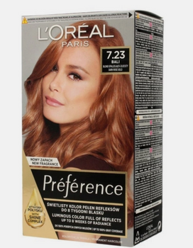 L'Oreal Paris Recital Opalescent Golden Blonde Haarfarbe 7.23 Bali