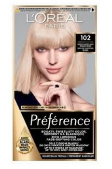 L'Oreal Paris Feria Preference Haarfarbe 102 Sehr helles Perlblond