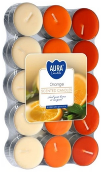 Bispol Duftende Teelichtwärmer 30 Stück Orange