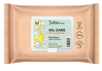 Luba Oil Care angefeuchtetes Toilettenpapier 50 Stück