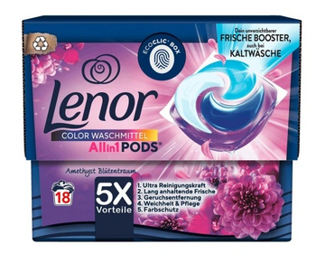 Lenor All-in-1 18 Amethyst Farbwaschkapseln