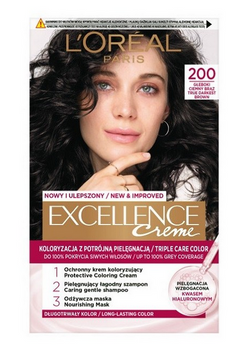 L'Oreal Paris Excellence Creme Haarfarbe 200 Tiefdunkelbraun