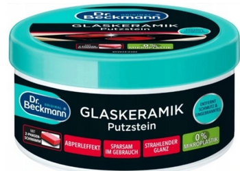 Dr. Beckmann Glaskeramik Putzstein Paste zur Reinigung von Induktions- und Cerankochfeldern 250 g
