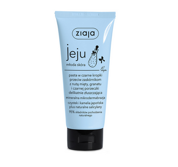 Ziaja Paste mit schwarzen Punkten gegen Mitesser mit einem Hauch von Minze, Granatapfel und schwarzer Johannisbeere, 75 ml