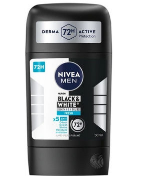 Nivea Men Black &amp; White Fresh Antitranspirant-Stick für Männer 50 ml