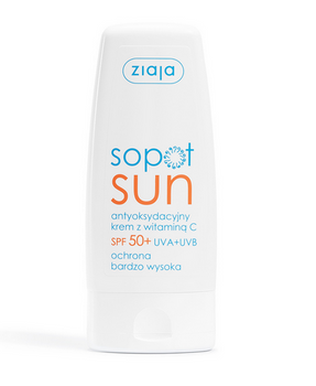Ziaja Sopot Sun Antioxidant Cream mit Vitamin C SPF 50+ UVA + UVB sehr hoher Schutz 50ml