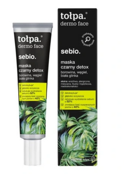 TOŁPA Dermo Face Sebio Schwarze Entgiftungsmaske 40 ml