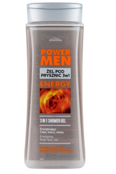 Joanna Power Men 3-in-1 ENERGY Schwarzer Pfeffer und Guarana Duschgel 300 ml