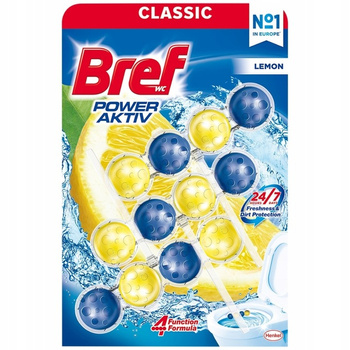 BREF POWER AKTIV LEMON FÜR DIE TOILETTENSCHÜSSEL 3 X 50G