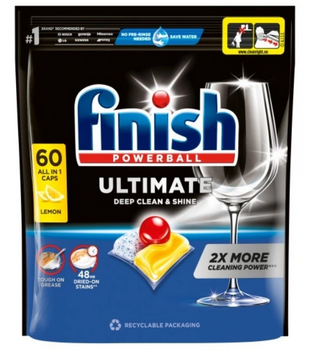 Finish Tabs Powerball Ultimate All in1 Zitrone 60 Tabletten Geschirrspüler