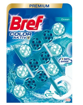 Bref Color Ocean Turquoise Water 3 x 50 g Toilettenspülungsbecher