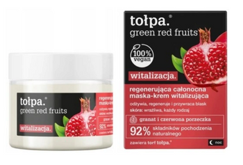 TOŁPA Geen Rote Früchte Regenerierende All-Night Vitalisierende Maske 50 ml