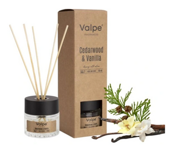 Bispol Diffusor-Duftstäbchen Zedernholz &amp; Vanille 50 ml