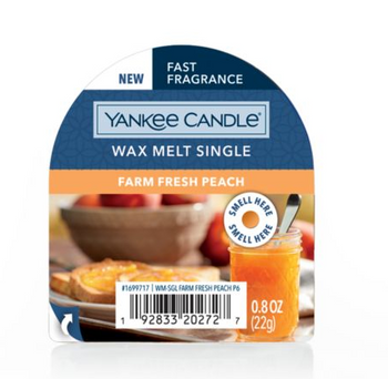 Yankee Candle Classic Wachs Farm Fresh Pfirsich 22 g