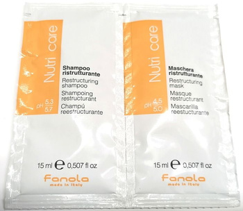 Fanola Nutri Care Sample Shampoo 15 ml + Maske 15 ml