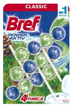 Bref Power Aktiv Kiefer 3x50 g Farbige WC-Aufhängung