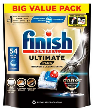 Finish Powerball Ultimate Plus Fresh Regular Geschirrspülerkapseln 54 Stück