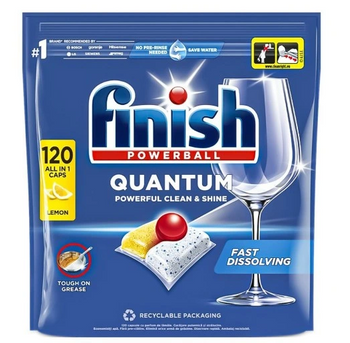 Finish Powerball Quantum ALLIN1 Lemon Dishwasher Kapseln 120 Stk