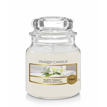 Yankee Candle Flauschige Handtücher im kleinen Glas, 104 g