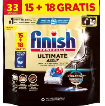 Finish Ultimate Plus Geschirrspülerkapseln 33 Stück (15+18 gratis)