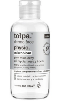 TOŁPA Dermo Face Physio Microbiome Mini Micellar Wash für Gesicht und Augen zur Beruhigung von Reizungen 100 ml